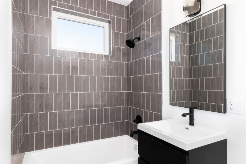 Bathroom with Large Tiles